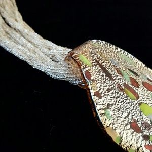 Murano Glass Pendant & Silver Bead Necklace