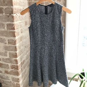 Theory navy tweed dress