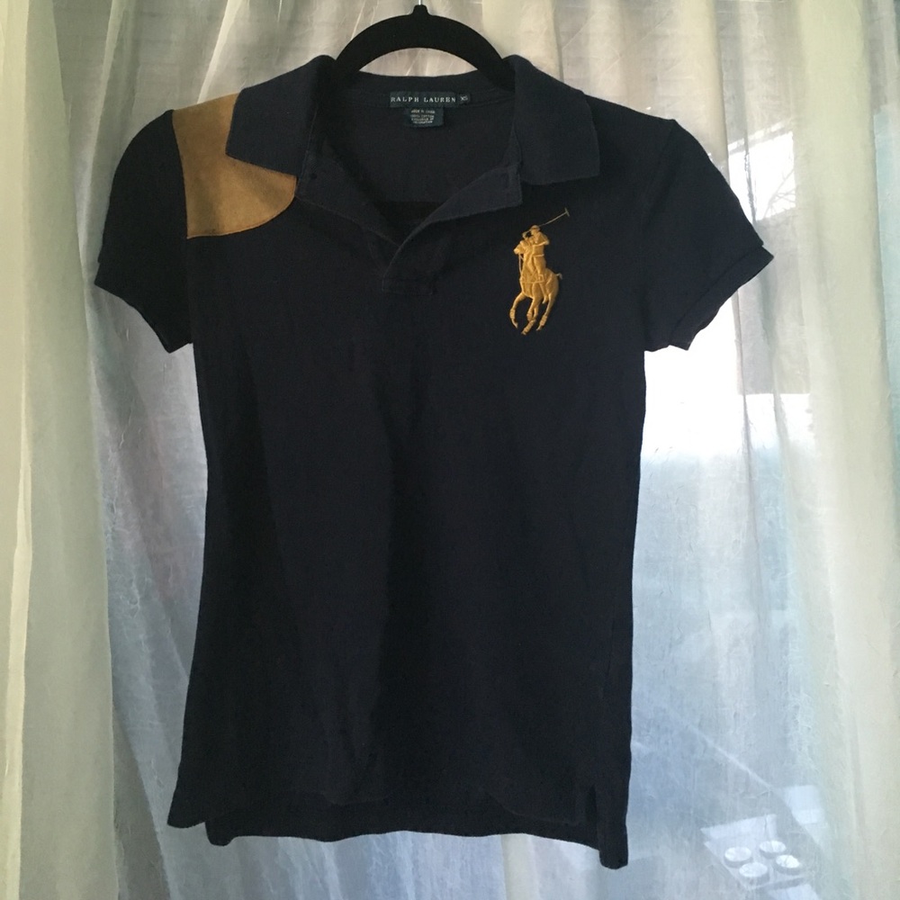 Ralph Lauren Navy Blue Polo - Size XS