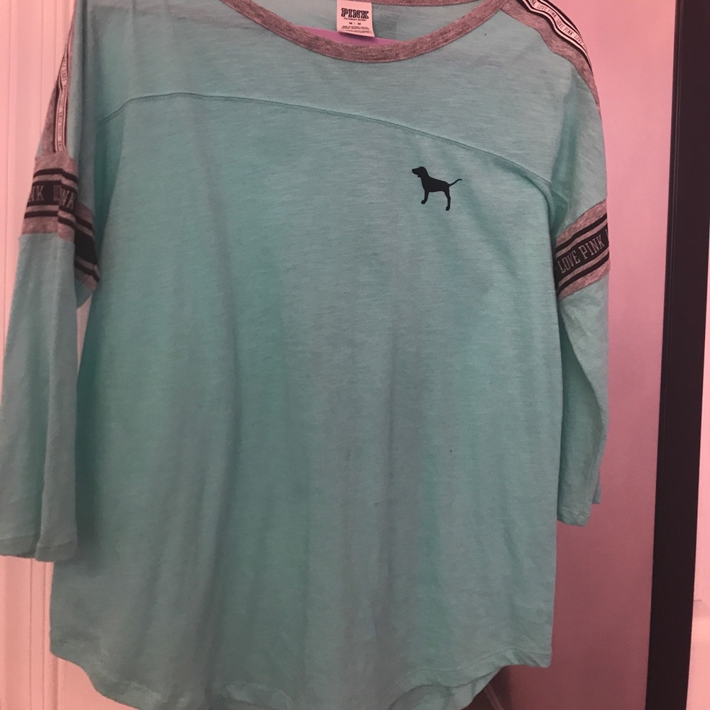 Pink 3/4 sleeve shirt