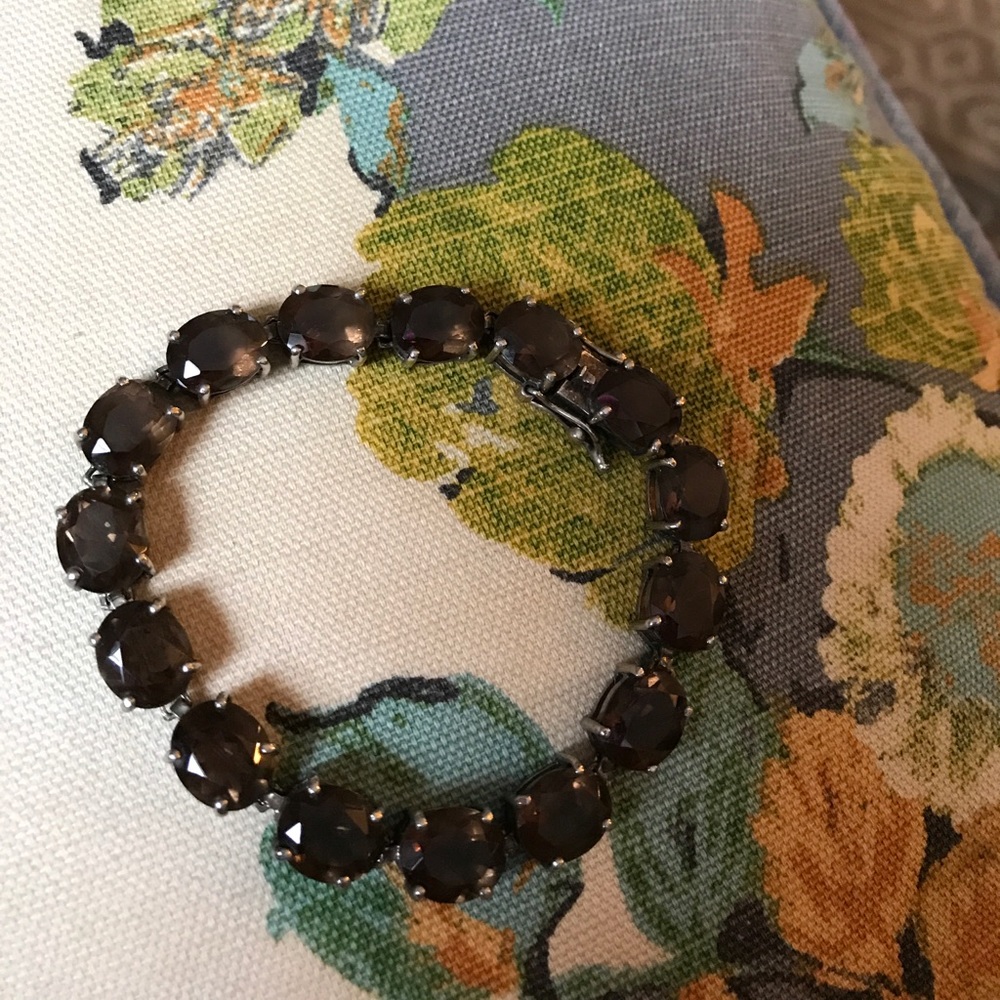 Smoky Topez silver bracelet.