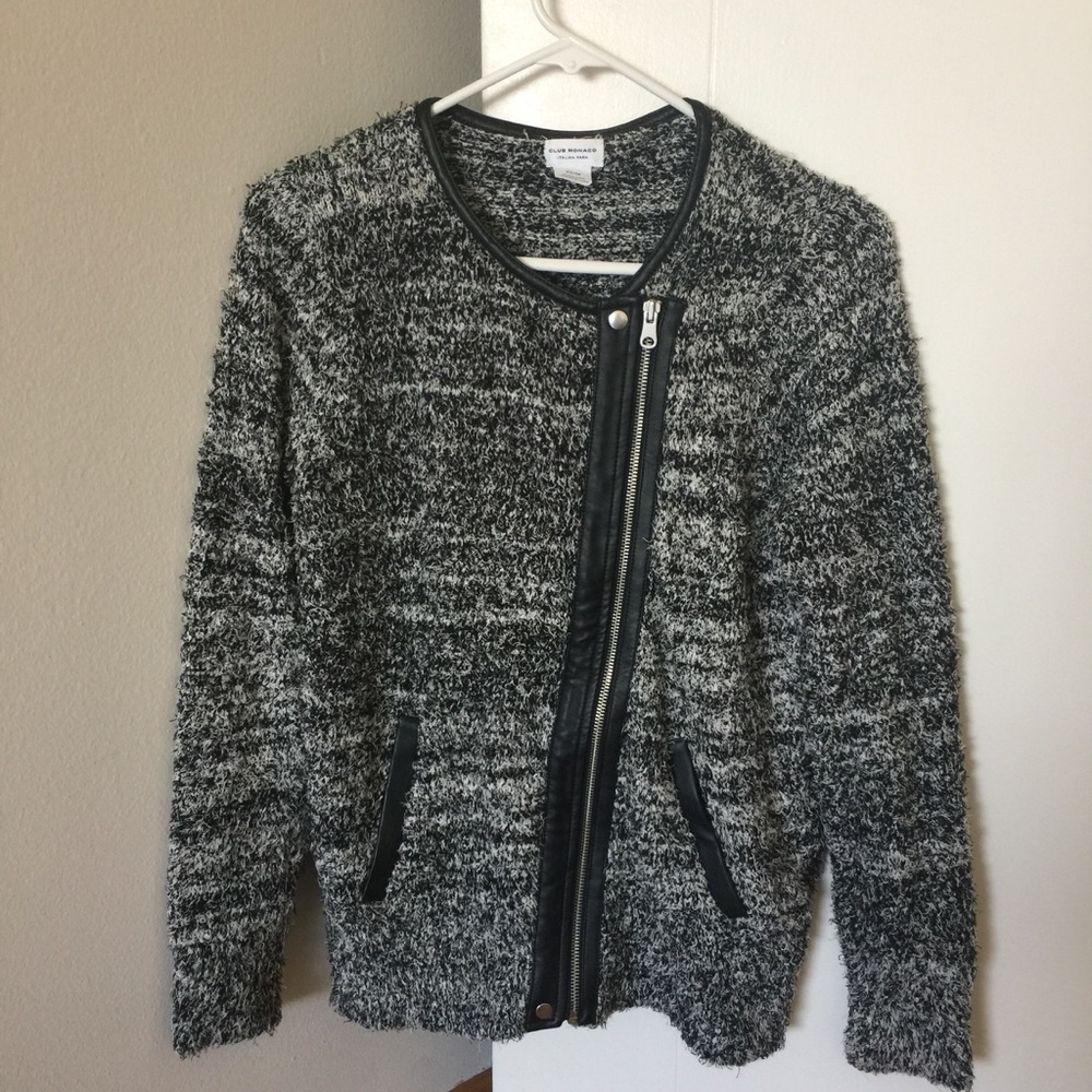 Club Monaco Zip Sweater Jacket NWOT