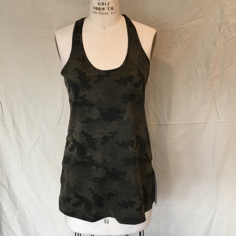 Lululemon Savasana Camo Fatigue Green CRB tank 12