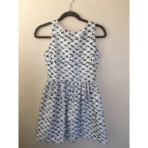 Saks Fifth Ave. Black & White Dress