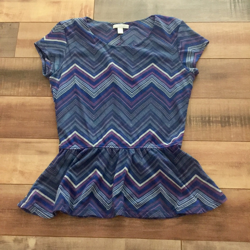 🛍🛍Chevron Peplum Top