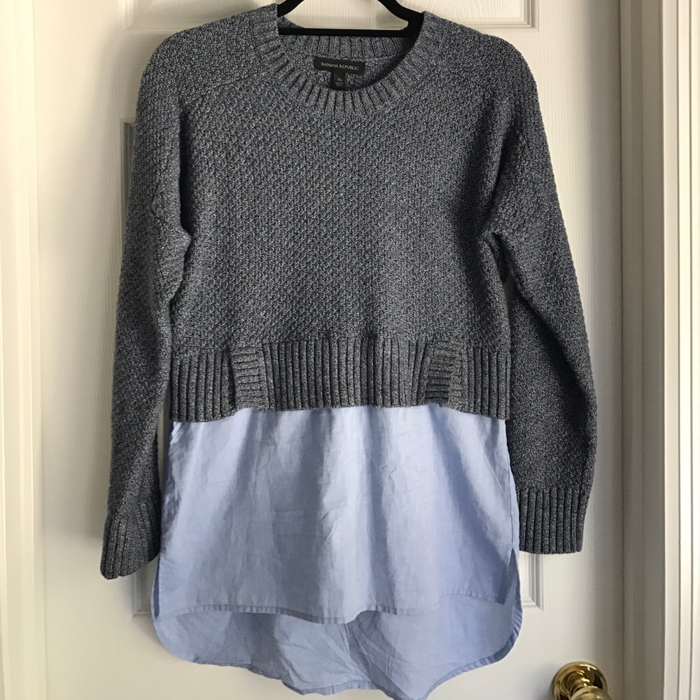 Banana Republic Sweater with Shirt