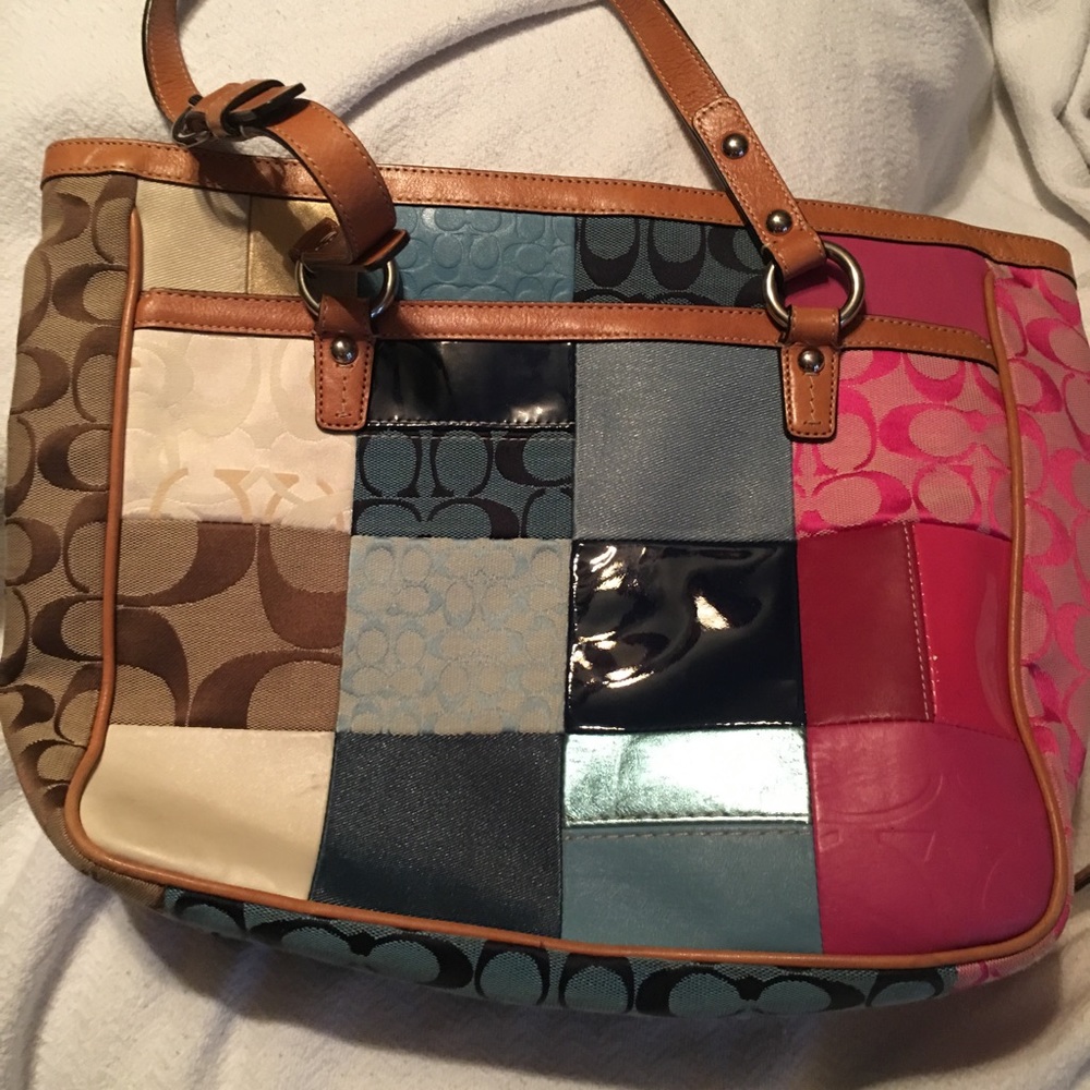 Authentic coach patchwork purse.