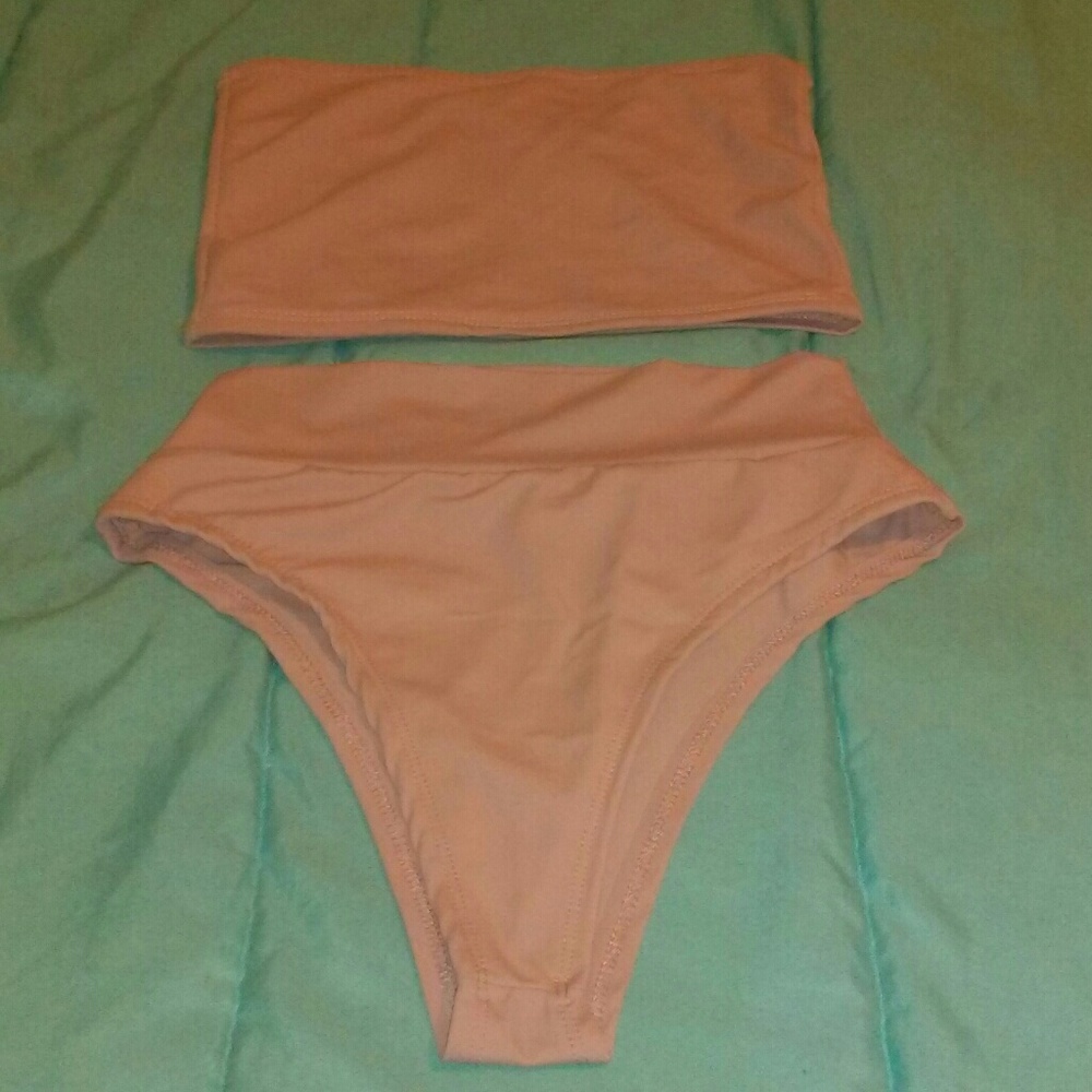 Pink High Waisted Bikini