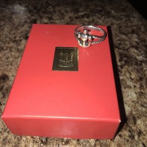 Faith Hope Love Twisted Rope Ring- Sterling silver