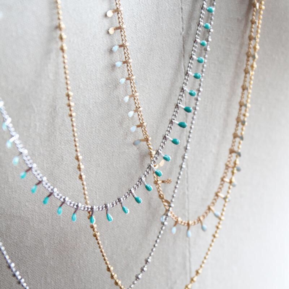 💕 Audrey Long Necklace Silver