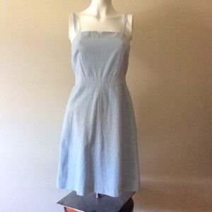 J Crew Light Blue Cotton Dress