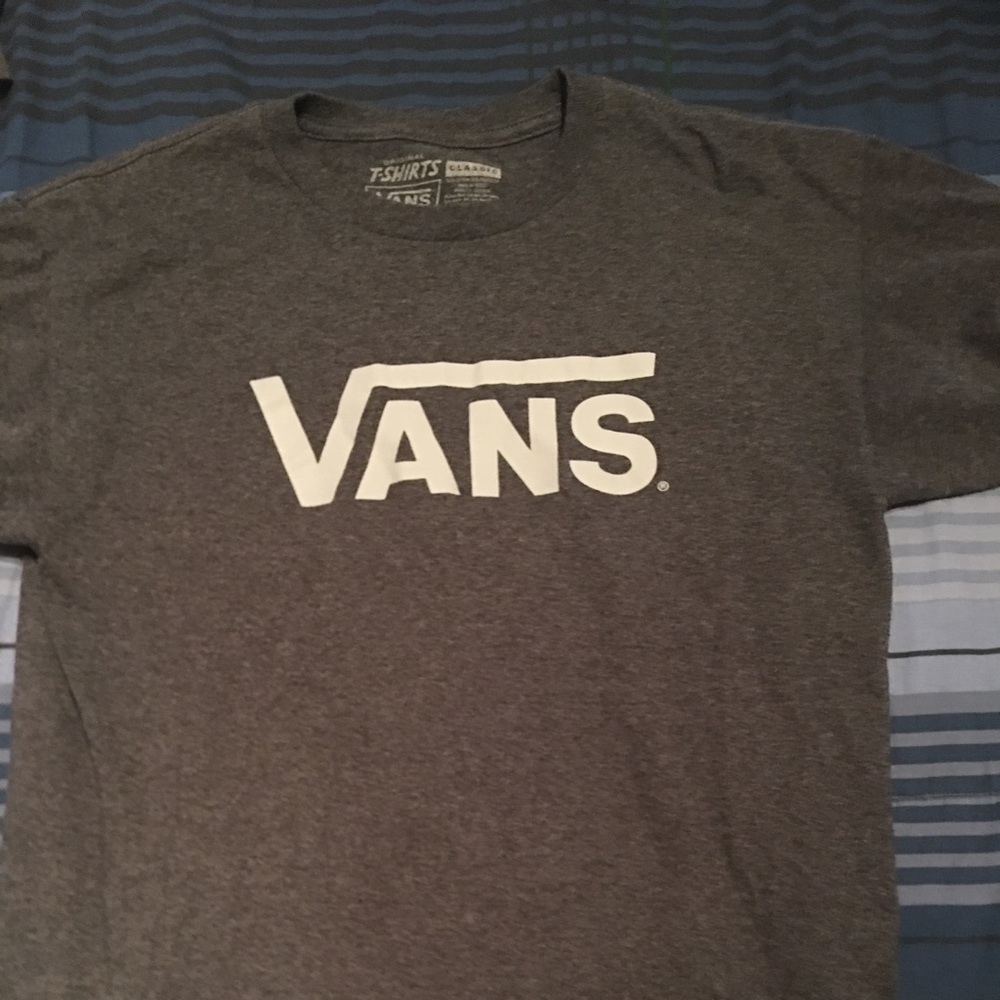 Vans Shirts. A gray and a burgundy. Worn once.