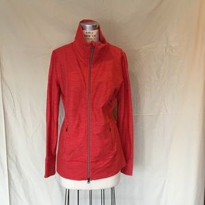 Lululemon Love Red Slub Denim Daily Yoga Jacket