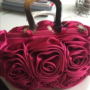 Small pink rose purse