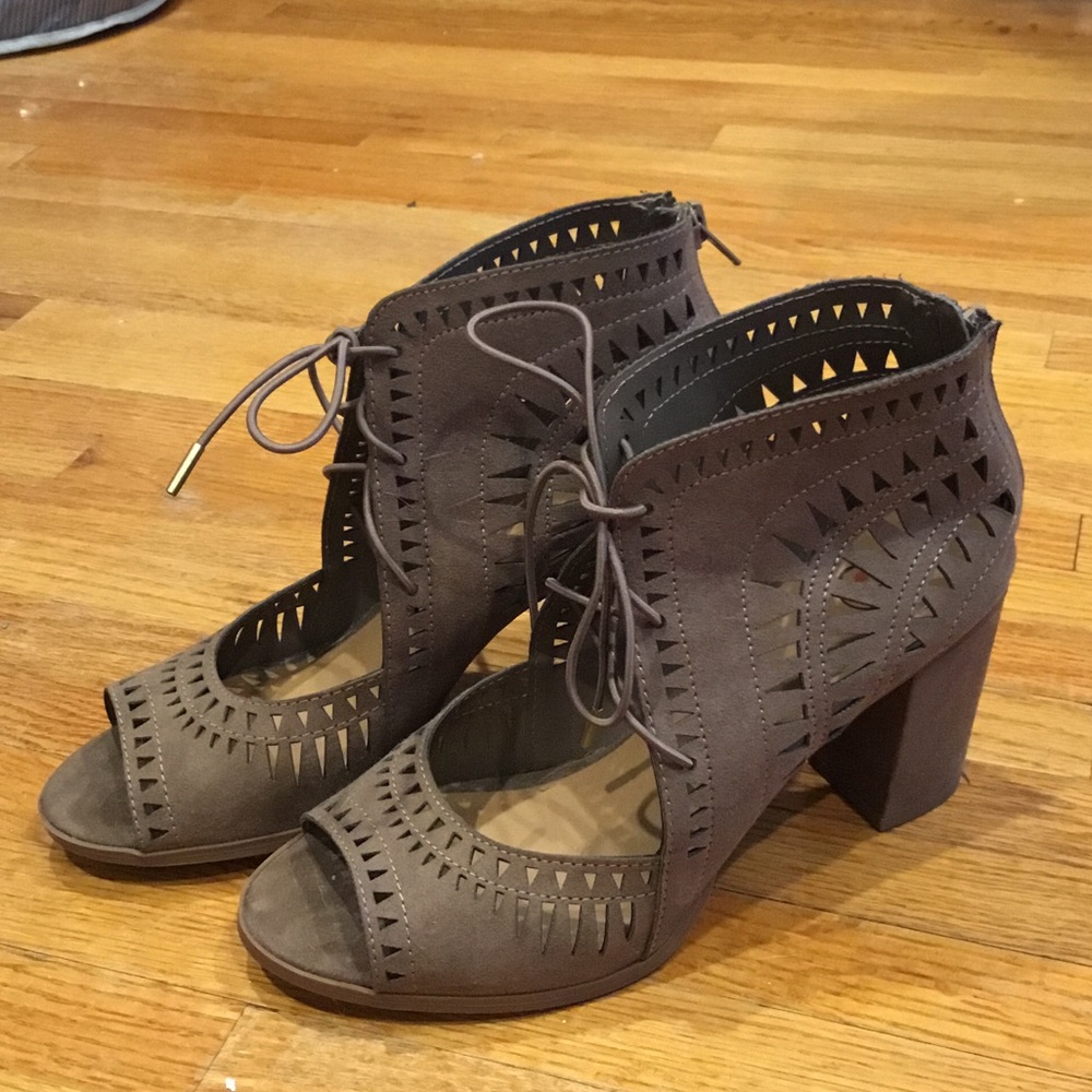 Cute open toe booties