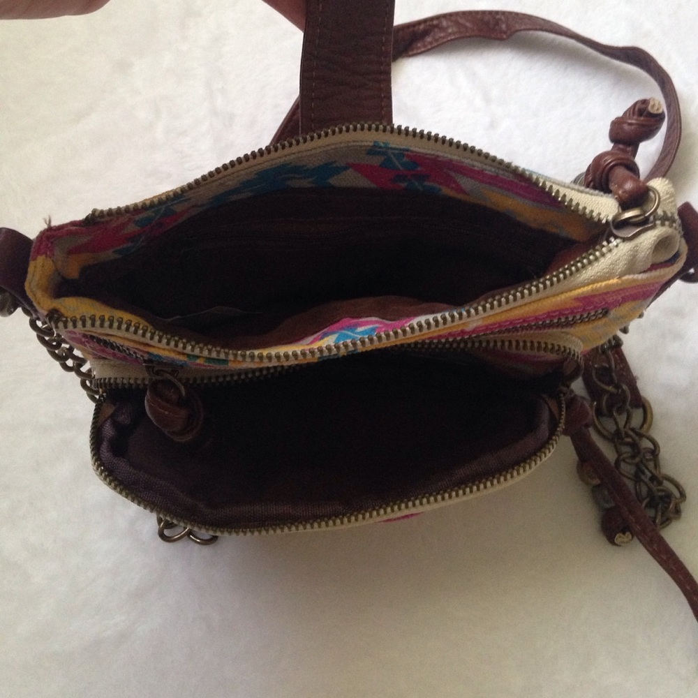 Crossbody Bag With Aztec Pattern - image 4