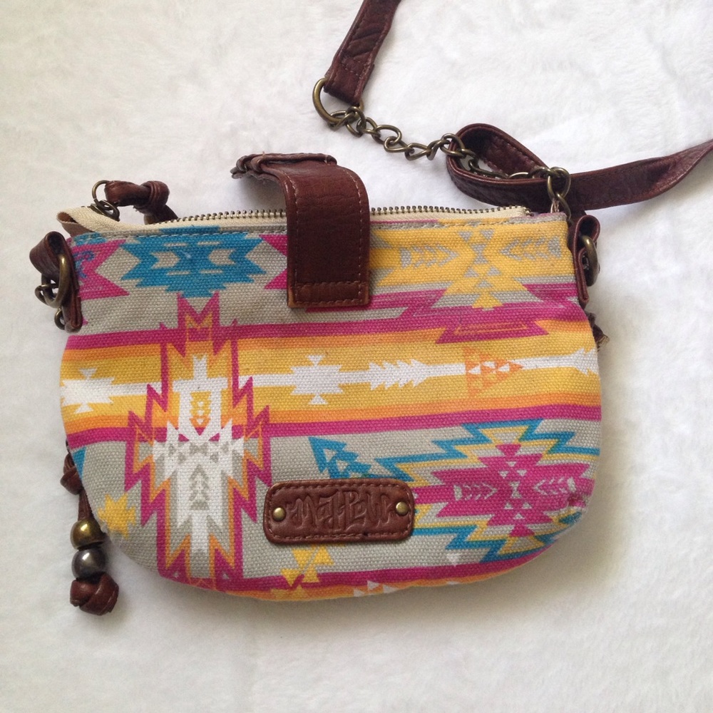 Crossbody Bag With Aztec Pattern - image 5