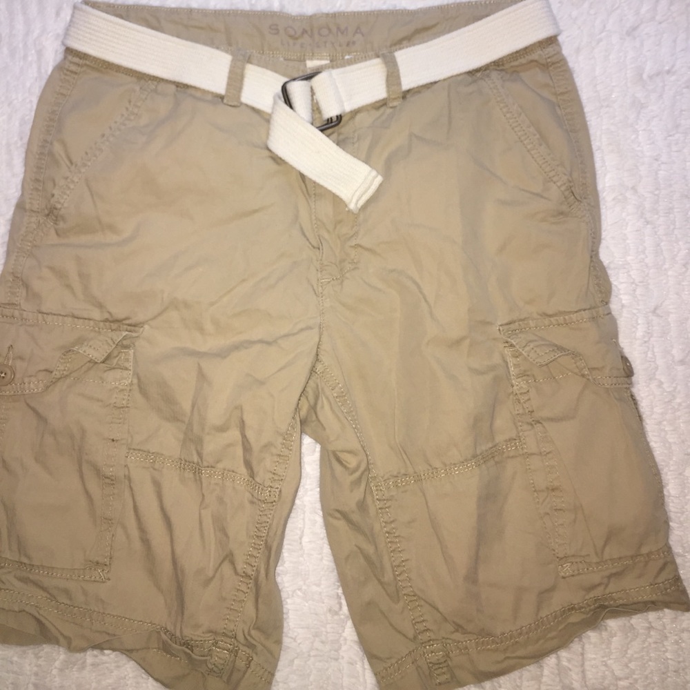 Cargo Shorts With Belt