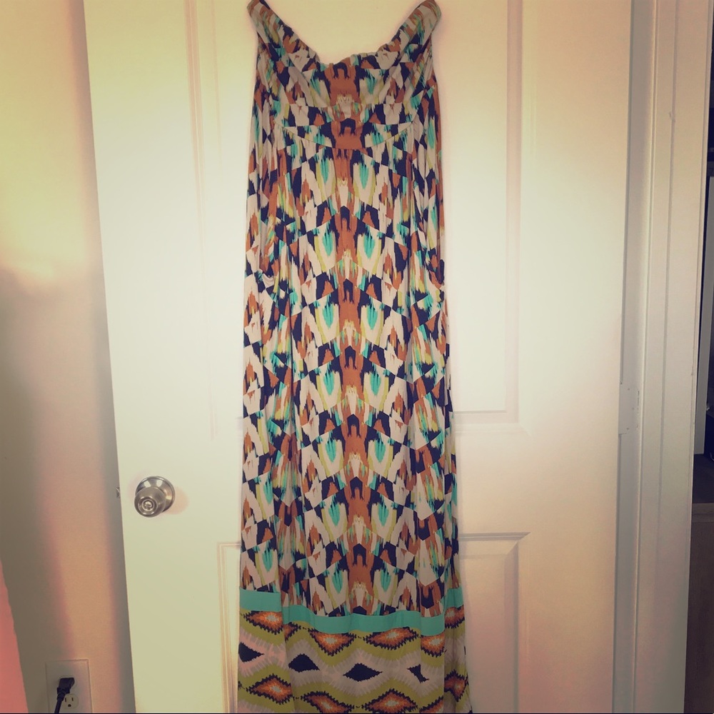 The Limited Tribal print maxi dress.