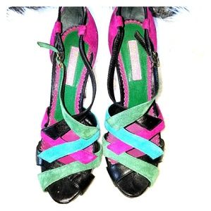 Chic Multi-Color Platform Betsey Johnson Sandals