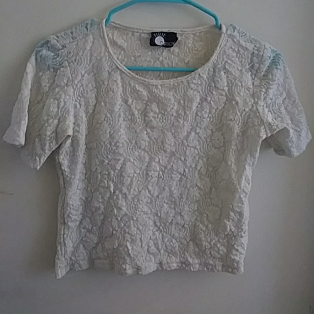 Floral crop top shirt