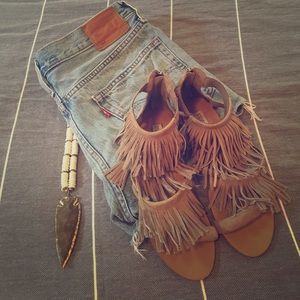 Boho Chic Steve Madden "Favorit Fringe" Sandals