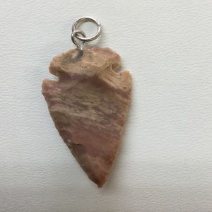 Brown Agate Arrow Head Pendant