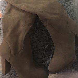 Forever 21 Suede Knee-High Boots