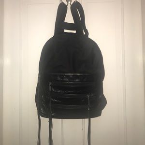 Rebecca Minkoff black tassel backpack