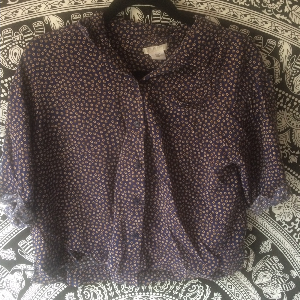 Urban Outfitters vintage blue blouse