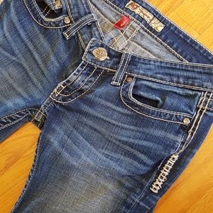 BKE Sabrina Roll Up Capri Jeans