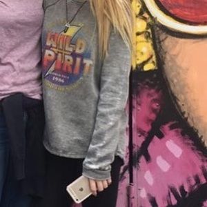 " wild spirit world tour 1986 " sweatshirt