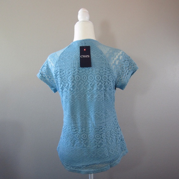 Chaps by Ralph Lauren Top Short Sleeve Size Medium - Picture 7 of 8