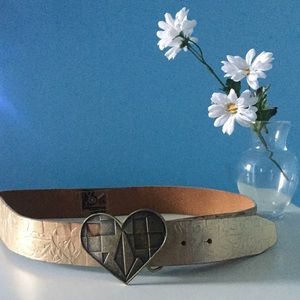 Volcrom Gold Heart Buckle Belt