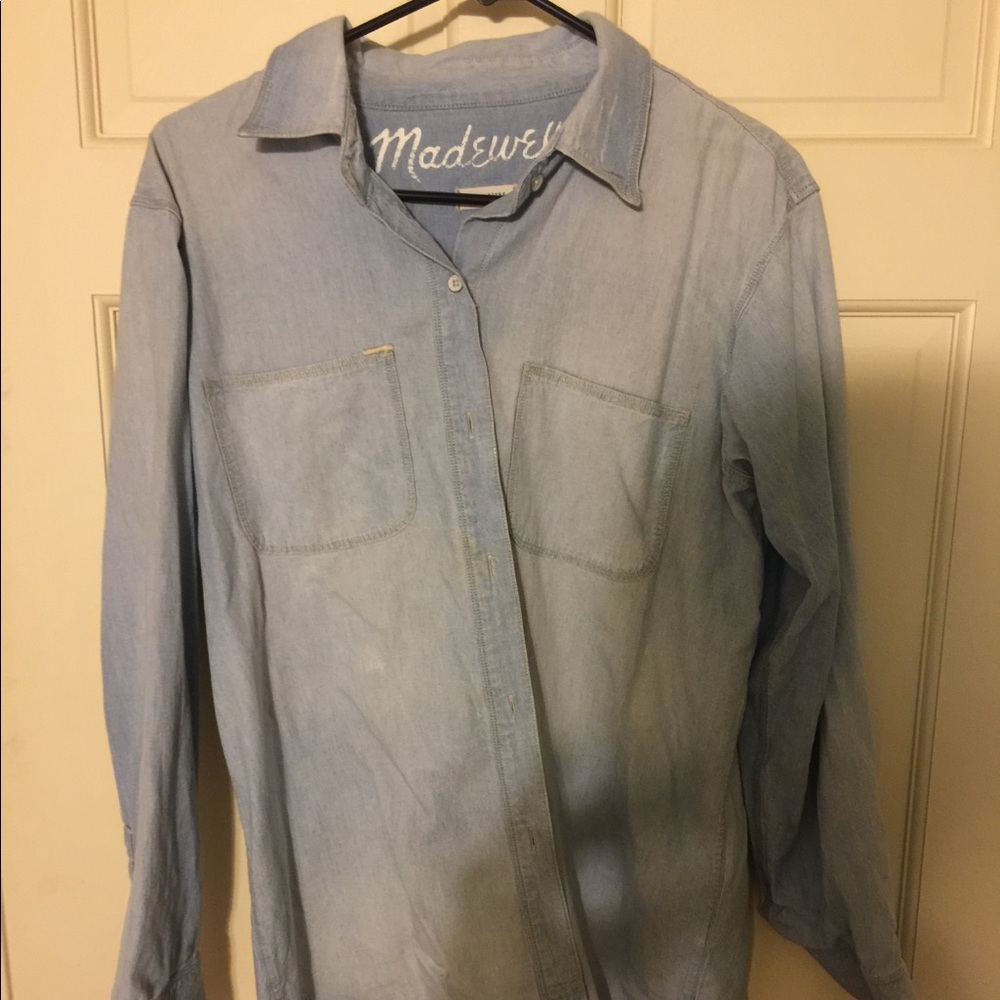 Madewell denim button down shirt