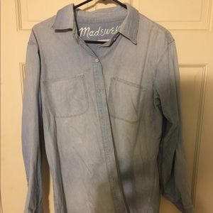 Madewell denim button down shirt