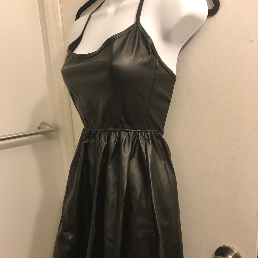 American Apparel black leather dress - Picture 2 of 3