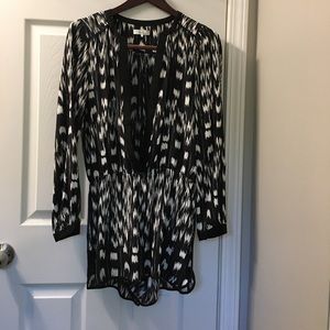 Parker size small long sleeve lightweight romper