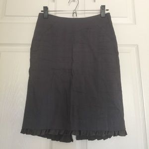 Rebecca Taylor Grey Pencil Skirt