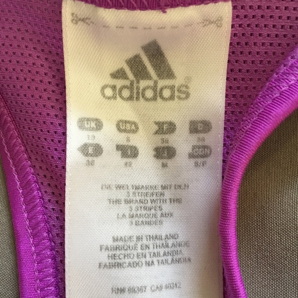 Adidas Magenta Sports Bra - Picture 3 of 3