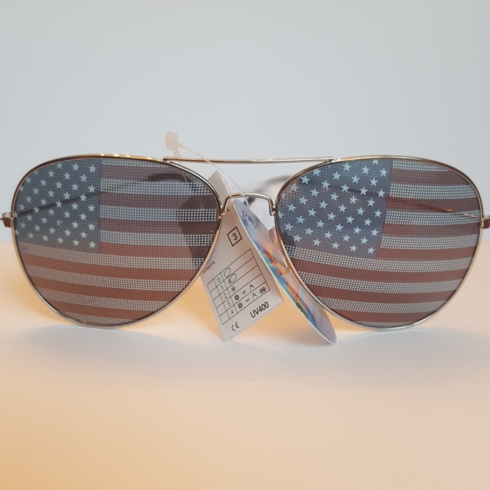 American Flag AVIATOR Sunglasses