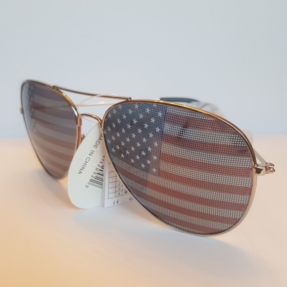 American Flag AVIATOR Sunglasses - Picture 2 of 7