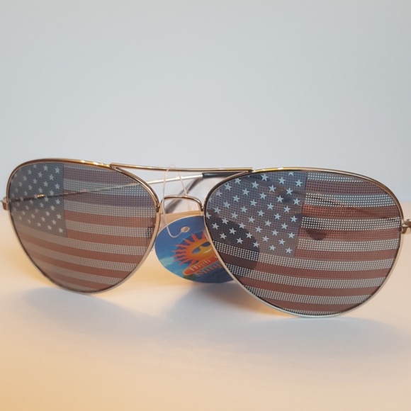 American Flag AVIATOR Sunglasses - Picture 4 of 7