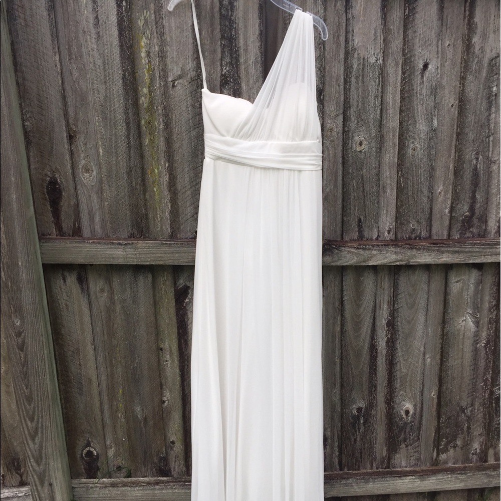 One shoulder prom dress