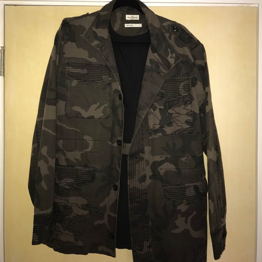 Cut & Sew Army Fatigue Light Jacket size Large