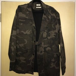 Cut & Sew Army Fatigue Light Jacket size Large