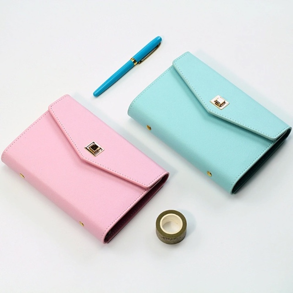 2017 New cute leather spiral notebook stationery