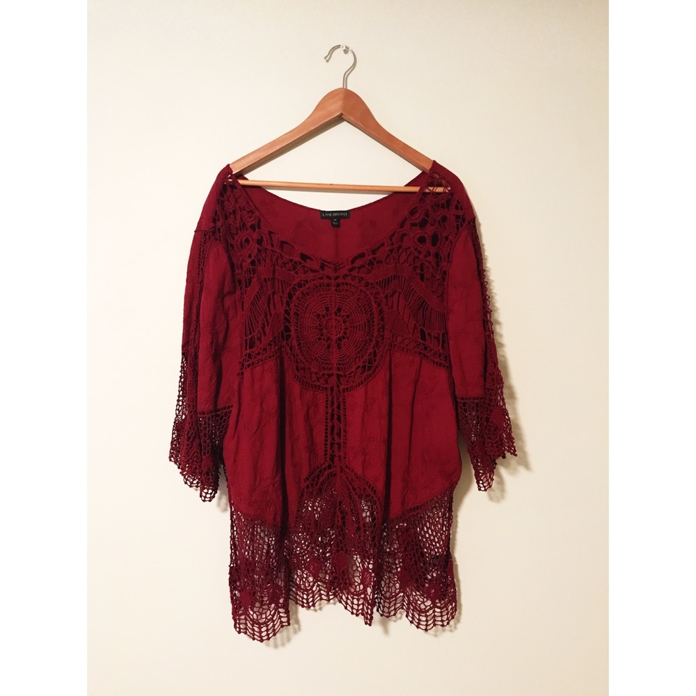 Lane Bryant Crochet Top