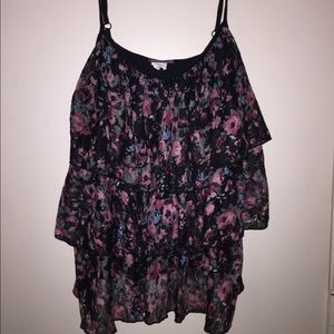 Floral-Printed Tank top (Size: X-S women's)