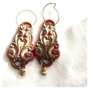 Funky florentine-inspired earrings
